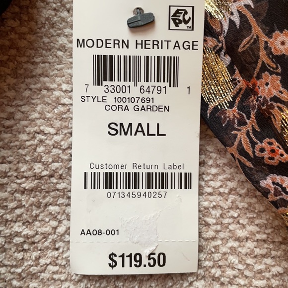 INC International Concepts Printed Surplice Mini Dress Cora Garden. - Picture 5 of 5